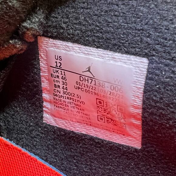 Jordan 4 Retro SE Mid Black Canvas DH7138-006 Size 12 - Picture 10 of 10